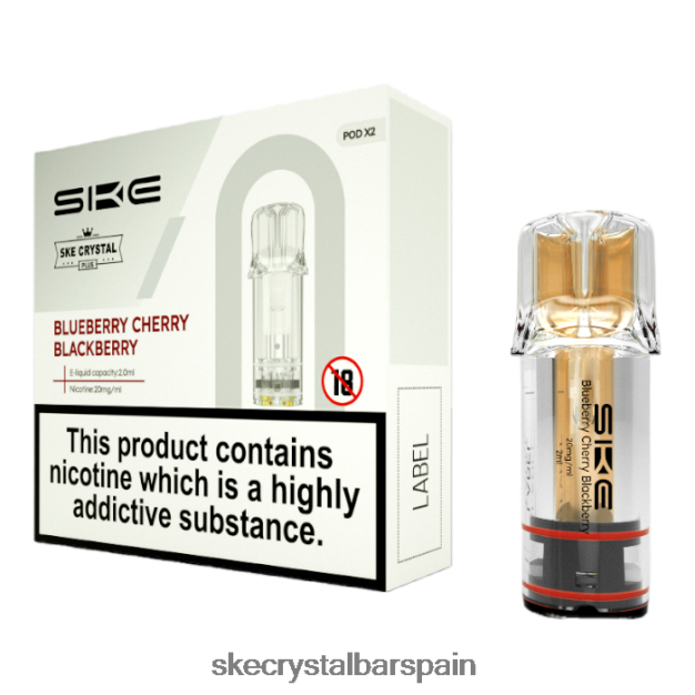 SKE- JH2B86108 vaporizadores de cristal más vainas arándano cereza mora SKE vape website