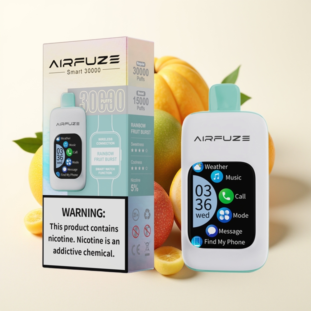 AirFuze Smart 30000 Puffs Disposable Vape Explosión Frutal Arcoíris y Pod Disposable