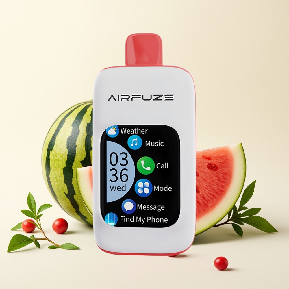 AirFuze Smart 30000 Puffs Disposable Vape Sandía Helada y Pod con pantalla táctil