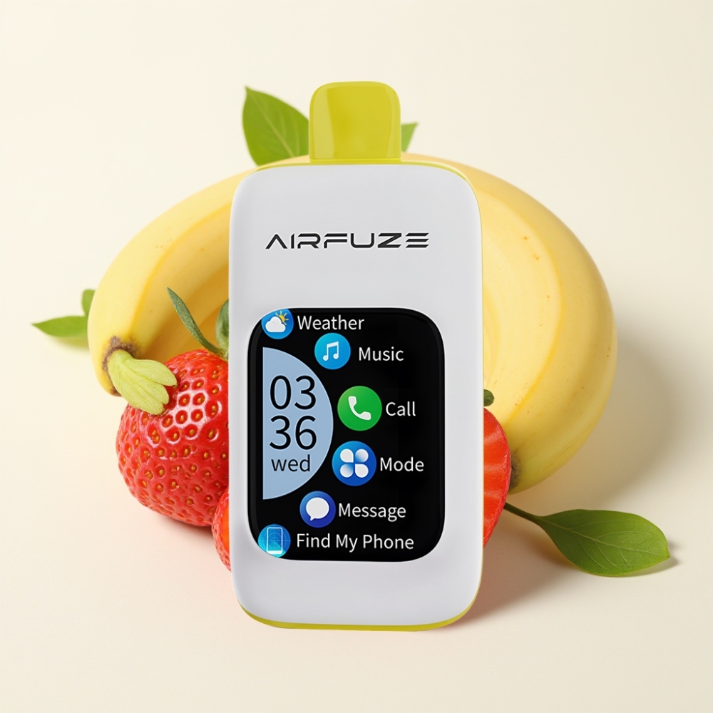 AirFuze Smart 30000 Puffs Fresa Plátano Pod con pantalla táctil