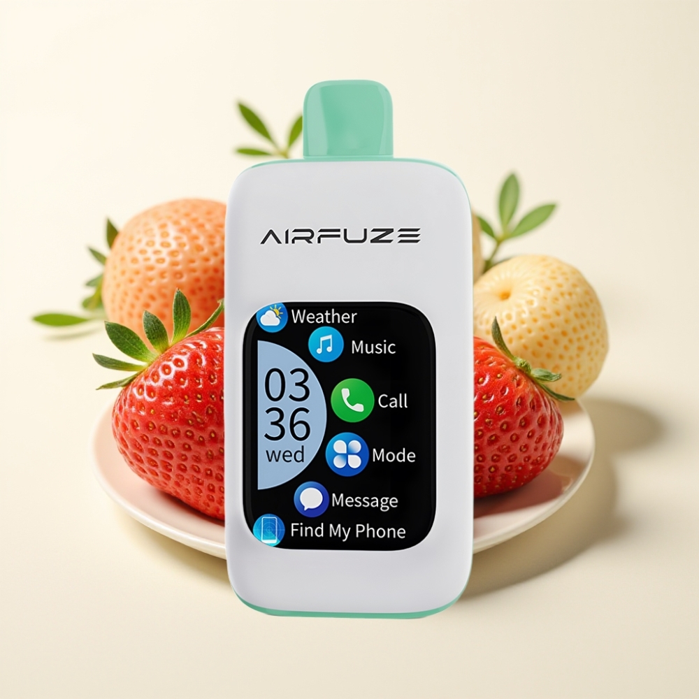 AirFuze Smart 30000 Puffs Pod Desechable Fresa Verano Pantalla Táctil