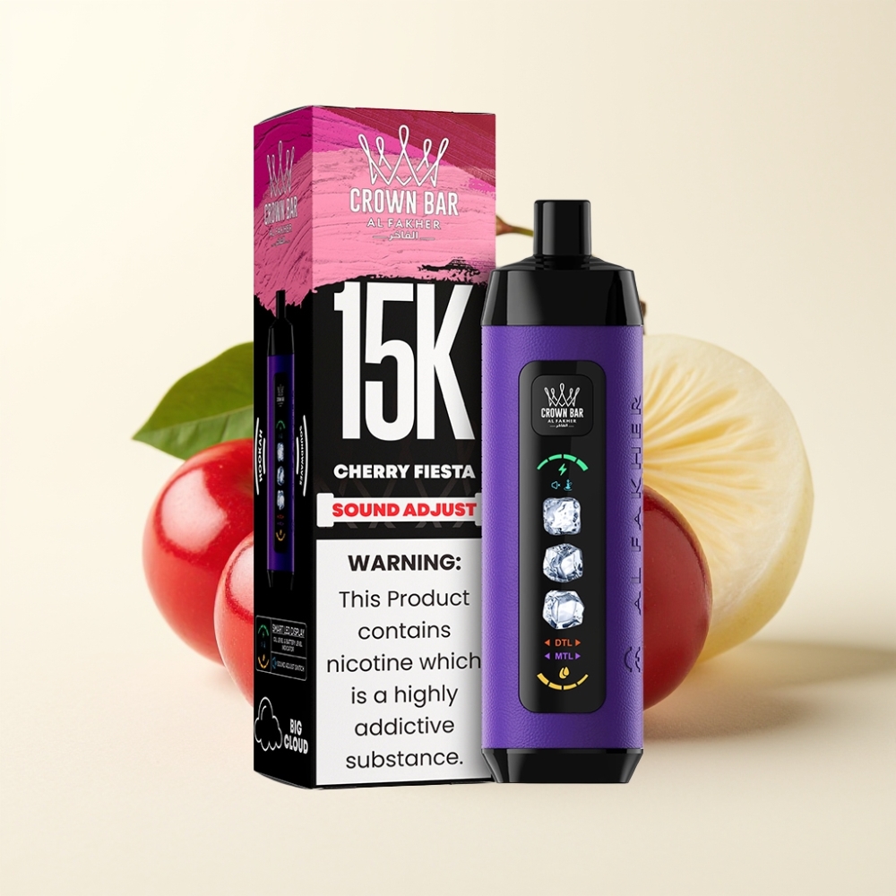 Al Fakher 15k Ice Adjust Clouds Desechable Fiesta Cereza 22ml