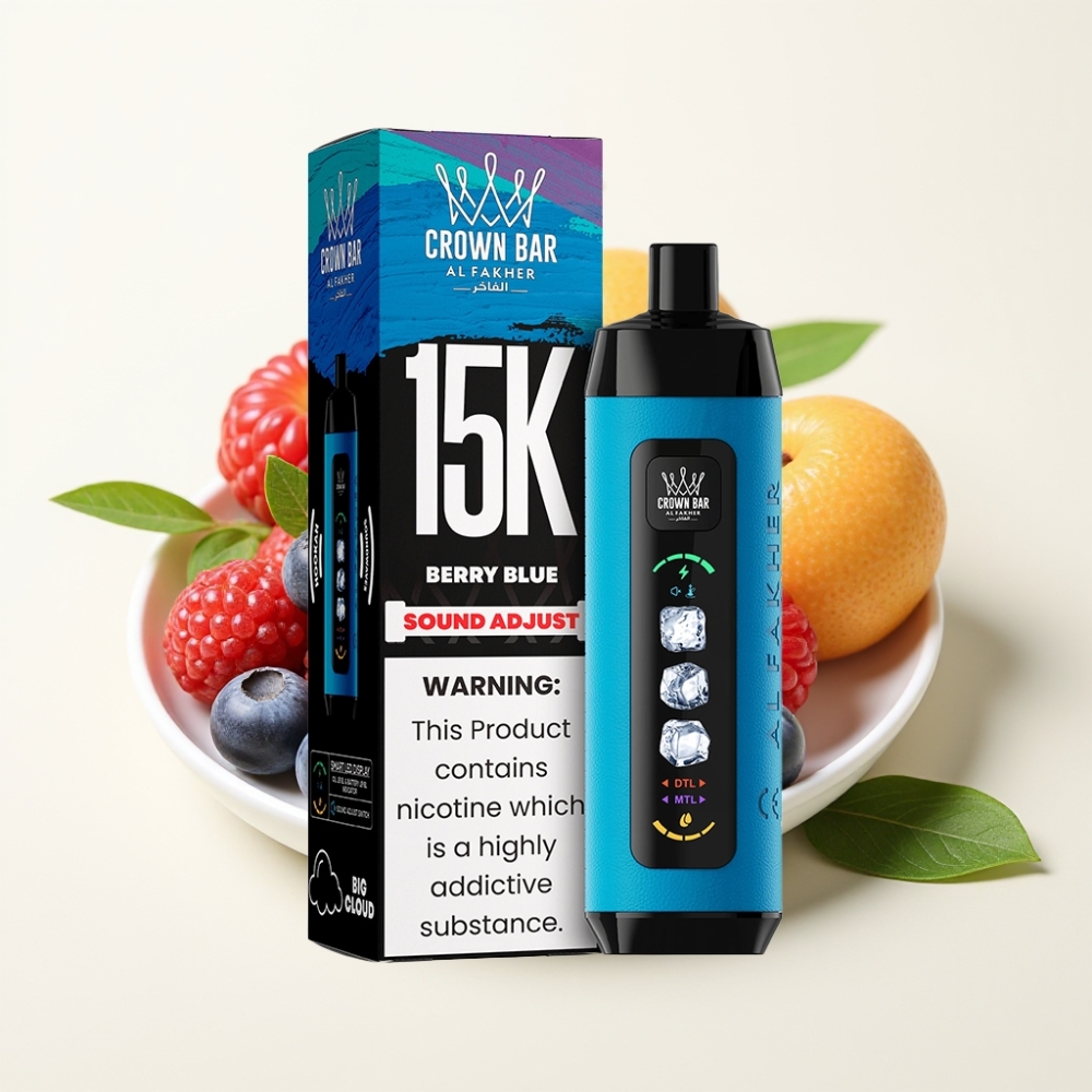 Al Fakher 15k Ice Adjust Clouds Disposable Device Baya Azul 22ml