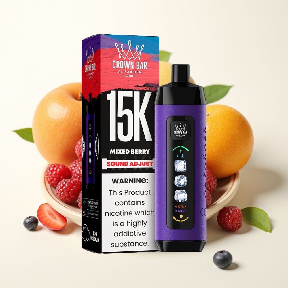 Al Fakher 15k Ice Adjust Clouds Disposable Device Berry Mixto 22ml 5mg