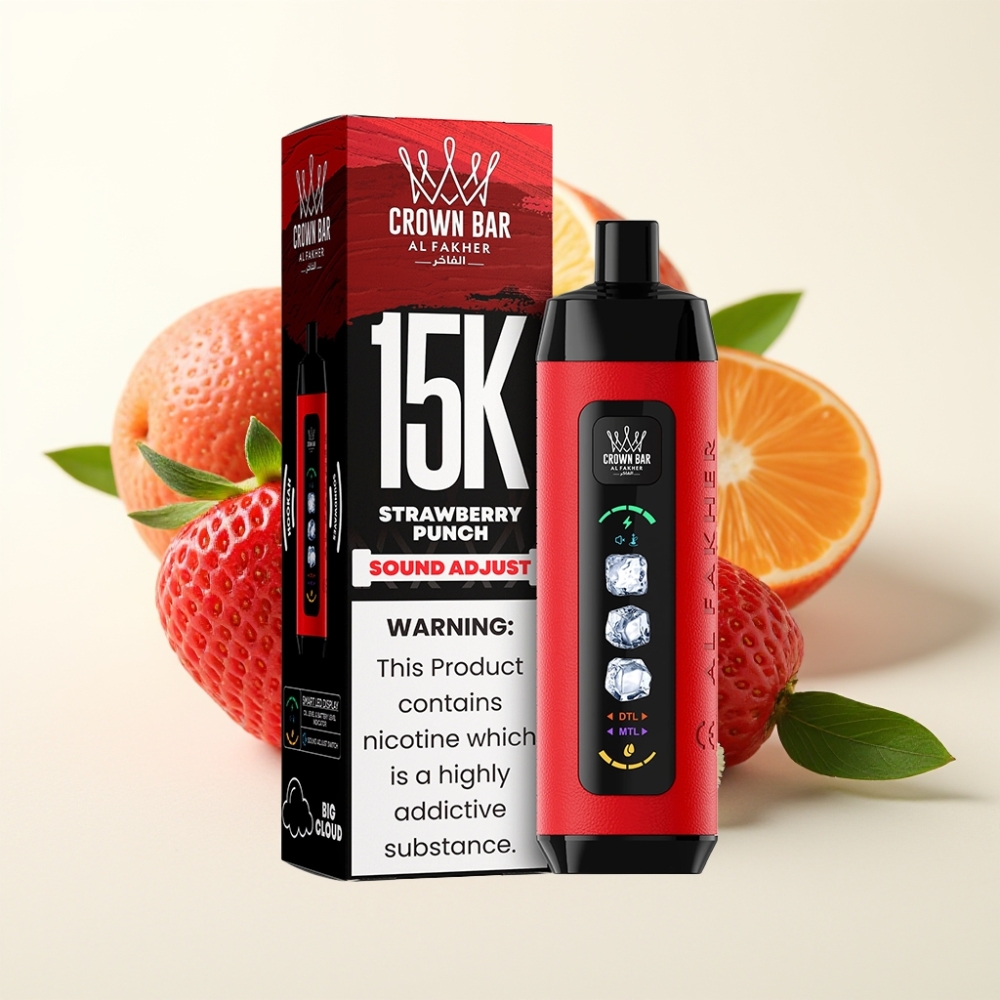 Al Fakher 15k Ice Adjust Clouds Disposable Device Fresa Punch 22ml