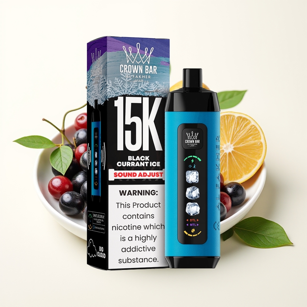 Al Fakher 15k Ice Adjust Clouds Disposable Device Grosella Negra Hielo 15000 puffs 22ml
