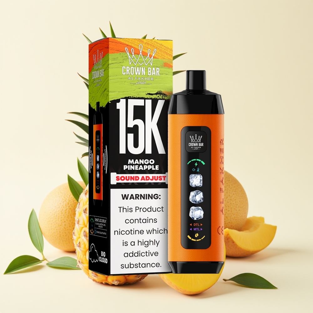 Al Fakher 15k Ice Adjust Clouds Disposable Device Mango Piña 15000 puffs 22ml