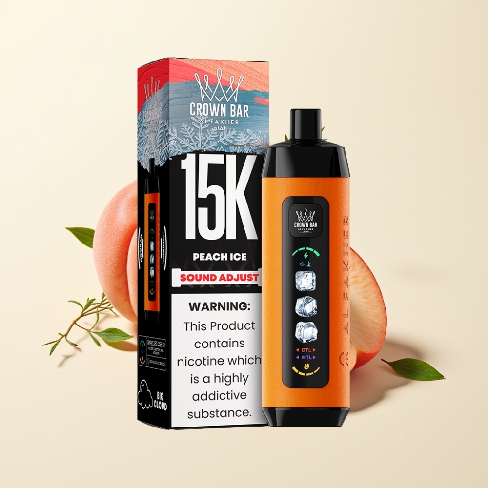 Al Fakher 15k Ice Adjust Clouds Disposable Device Melocotón Hielo 15000 puffs 22ml
