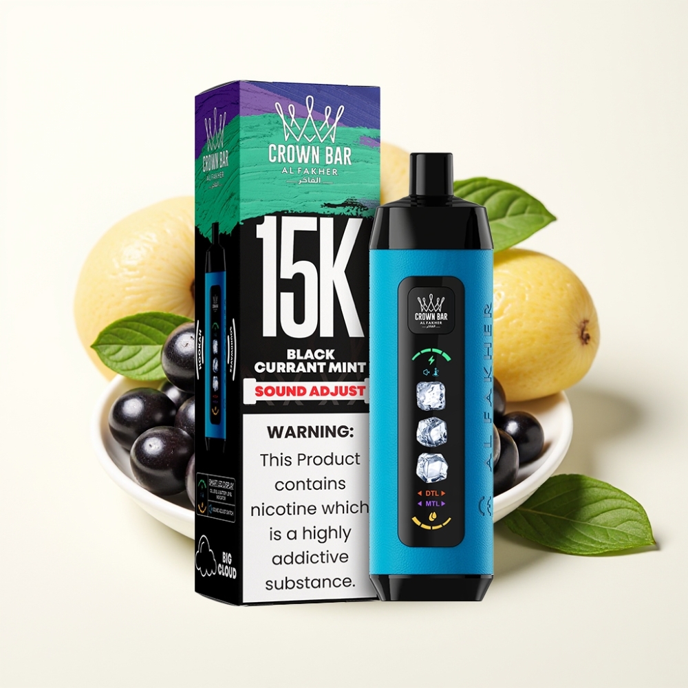 Al Fakher 15k Ice Adjust Clouds Disposable Device Menta Grosella Negra 15000 pufs 22ml