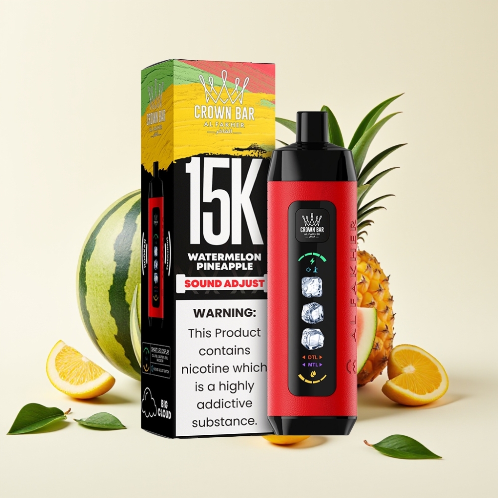 Al Fakher 15k Ice Adjust Clouds Disposable Device Sandía Piña 15k puffs 22ml
