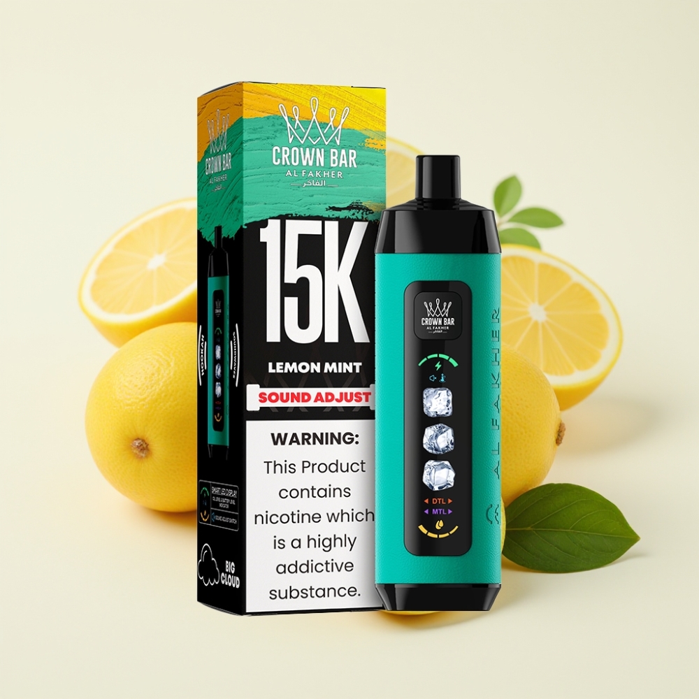 Al Fakher 15k Ice Adjust Clouds Dispositivo Desechable Limón Menta 22ml