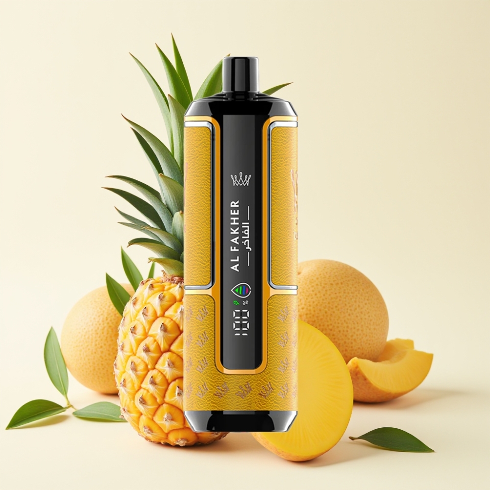 Al Fakher Crown Bar 15K Hypermax Desechable Vape Kit Mango Piña 22ml