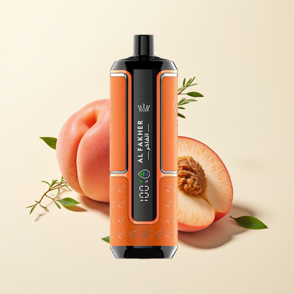 Al Fakher Crown Bar 15K Hypermax Desechable Vape Kit Melocotón Hielo 22ml 6mg
