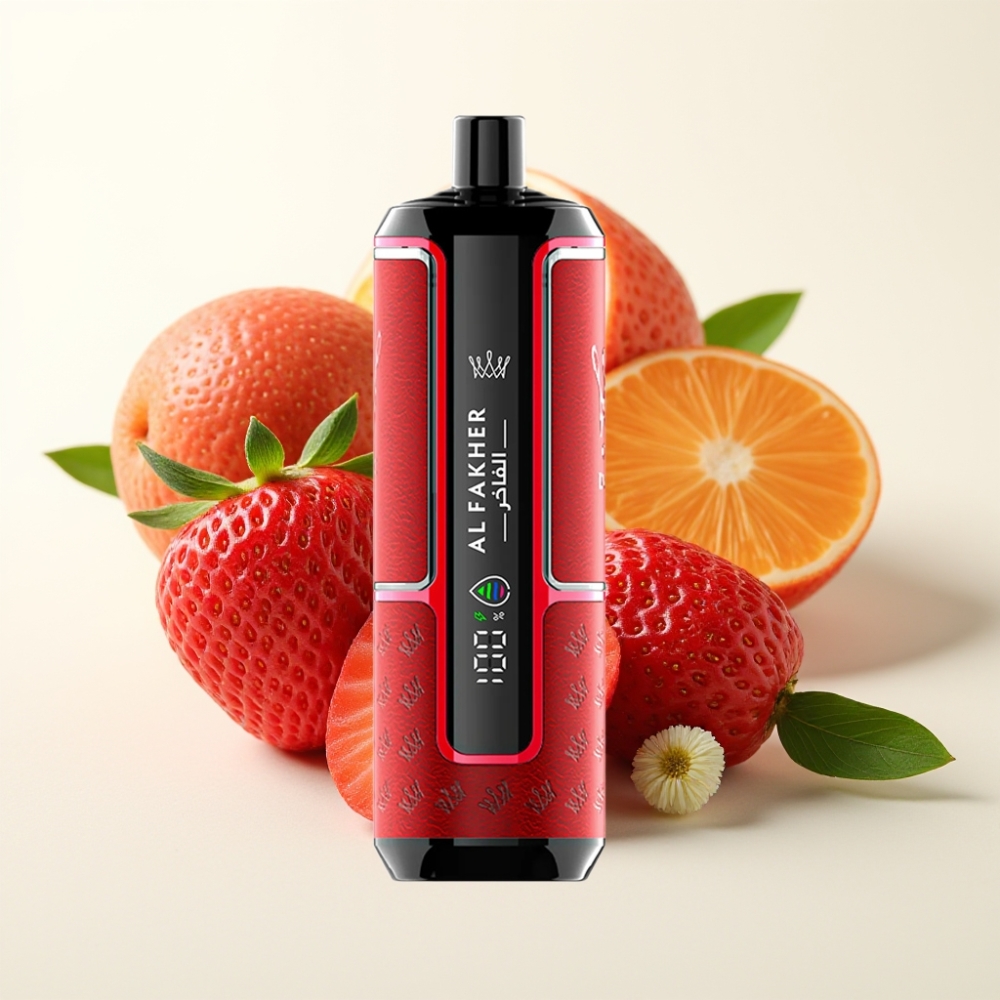 Al Fakher Crown Bar 15K Hypermax Vape Desechable Fresa Punch 22ml