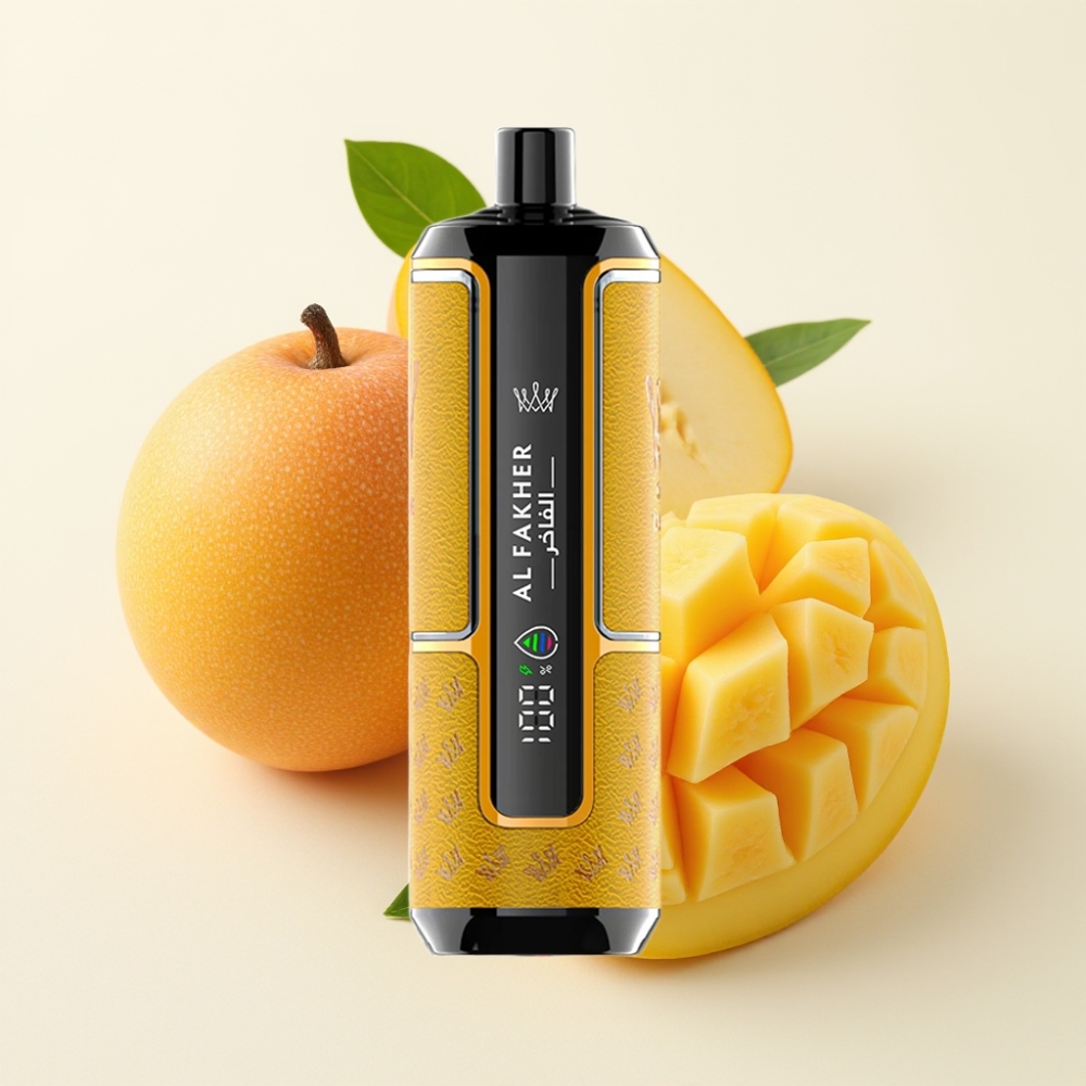 Al Fakher Crown Bar 15K Hypermax Vape Desechable Kit Mango Hielo 22ml 6mg