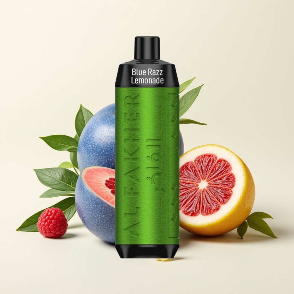 Al Fakher Crown Bar 8000 Crystal Vape Desechable Limonada Frambuesa Azul 18ml