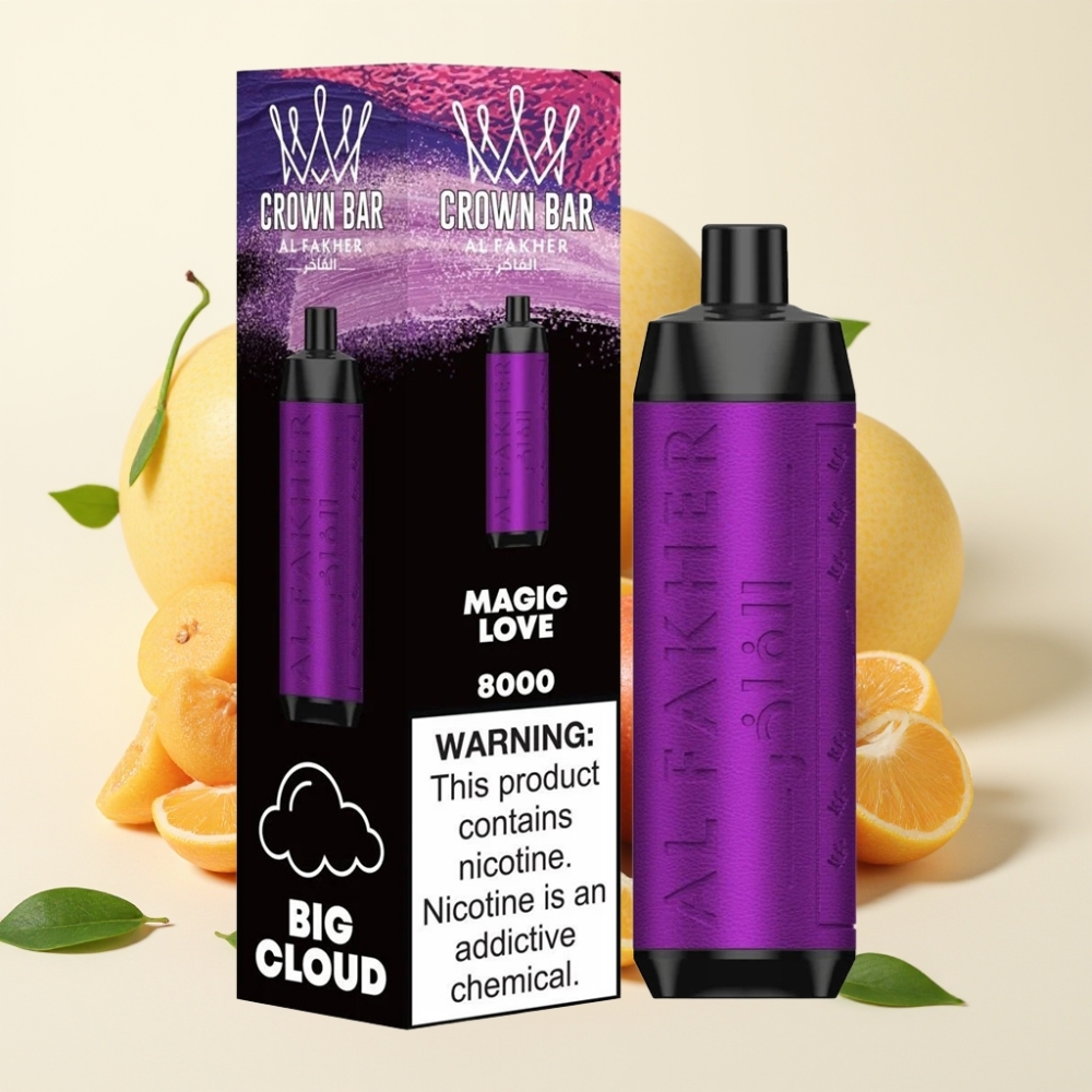Al Fakher Crown Bar 8000 Crystal Vaporizador Desechable Amor Mágico 18ml 5mg