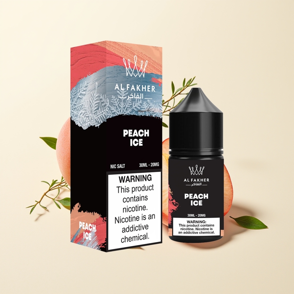 AL Fakher Nicotine Salt E-Liquid 20MG Melocotón Hielo y