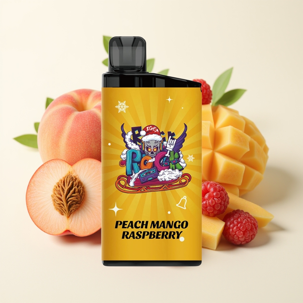 IGET Bar 3500 Puffs Durazno Mango Frambuesa 1400 mAh