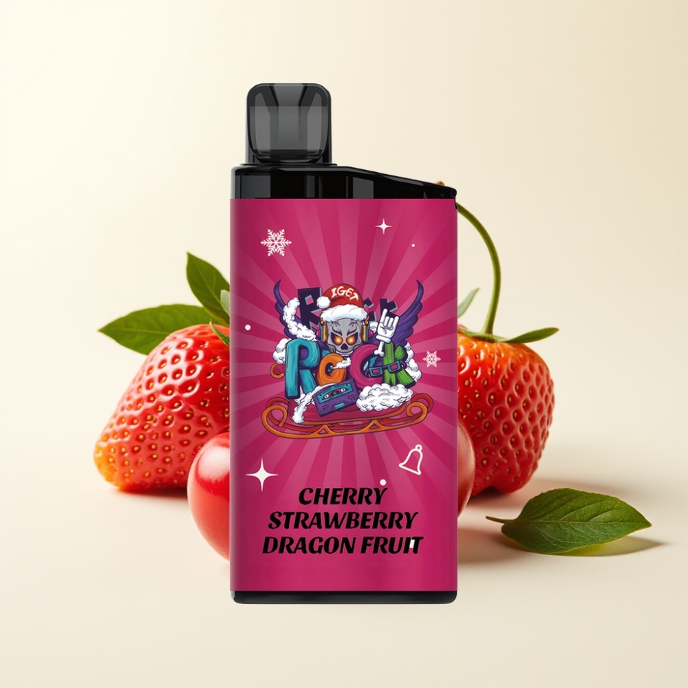 IGET Bar 3500 Puffs Vape Desechable Cereza Fresa Fruta del Dragón 1400 mAh