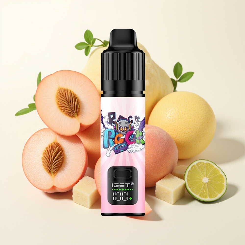 IGET BAR PLUS S3 POD 10000 Puffs Desechable Vape Melocotón Lychee Lima Hielo 18ml