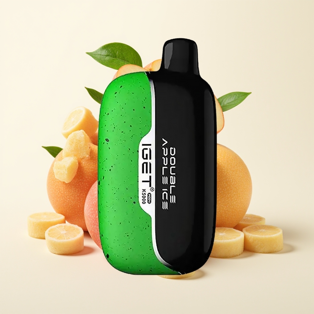 IGET Moon K5000 Puffs Vape Desechable Manzana Doble Helada 1.35 Ohm