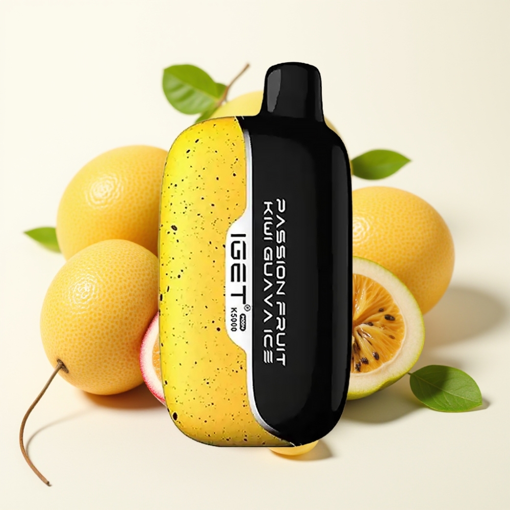 IGET Moon K5000 Puffs Vape Desechable Maracuyá Kiwi Guayaba Hielo 81.5g
