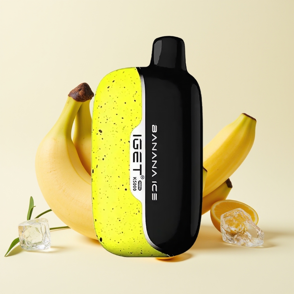 IGET Moon K5000 Puffs Vape Disposable Plátano Helado 1.35 Ohm