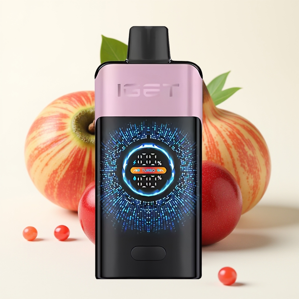 IGET ONE 12000 Puffs Desechable Vape Cereza Granada con Pantalla Curva