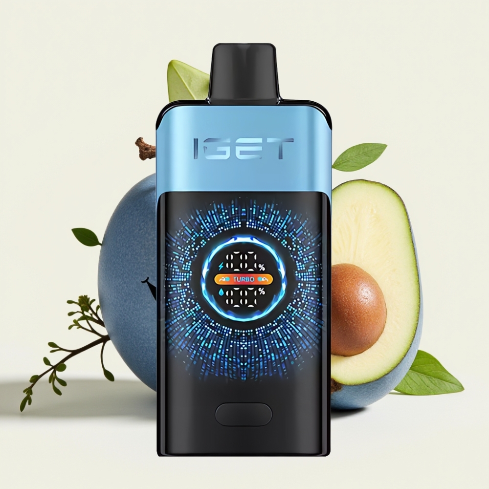 IGET ONE 12000 Puffs Desechable Vape Monstruo Azul Pantalla Curva Grande