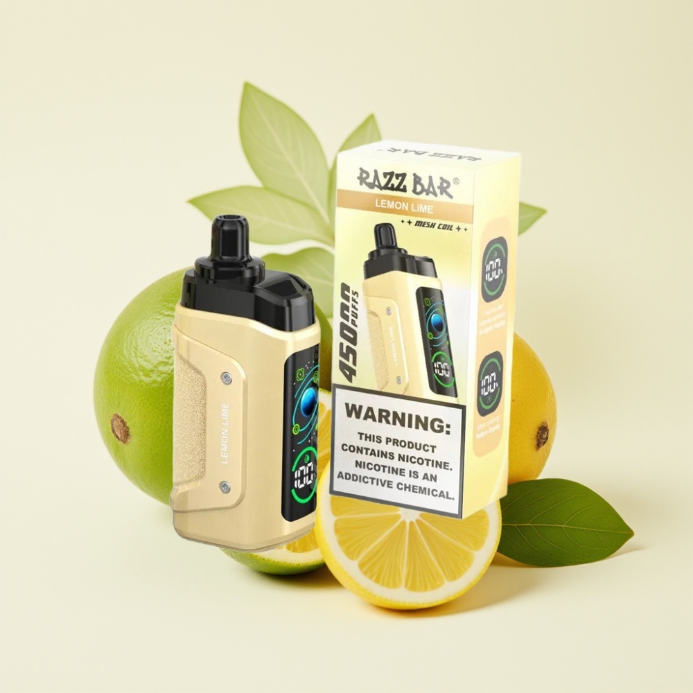 Razz Bar 45000 Puffs Desechable Lima Limón y Malla 1.0 Ohm