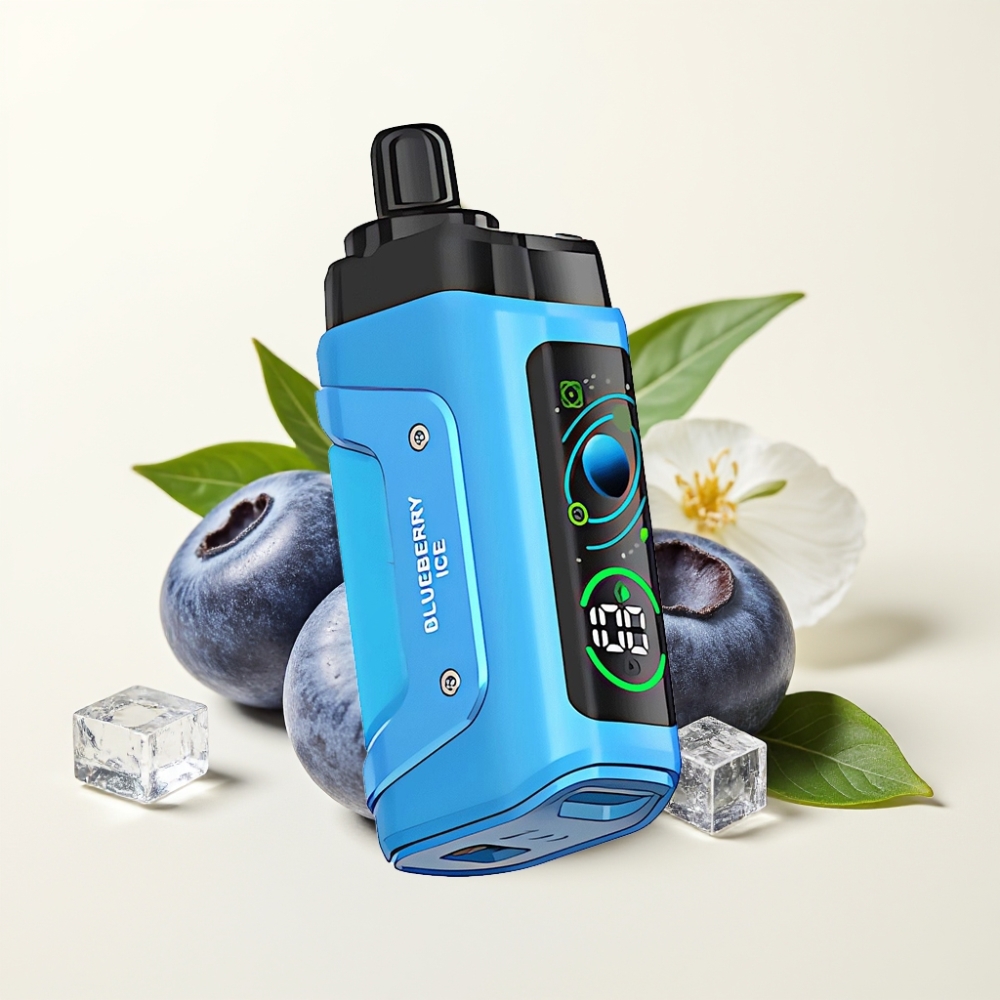 Razz Bar 45000 Puffs Desechable Vape Arándano Hielo con Bobina Mesh 1.0 Ohm