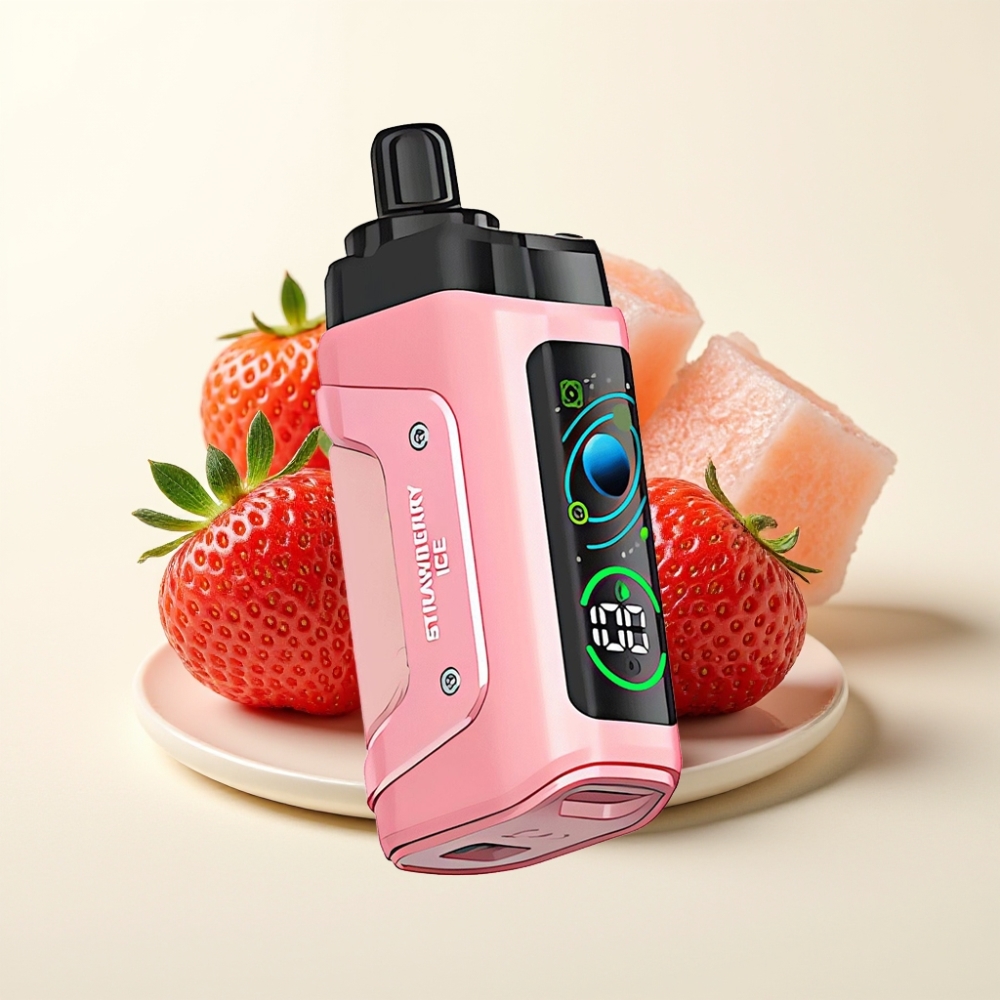 Razz Bar 45000 Puffs Fresa Helada con Batería 650mAh y Coil 1.0 Ohm