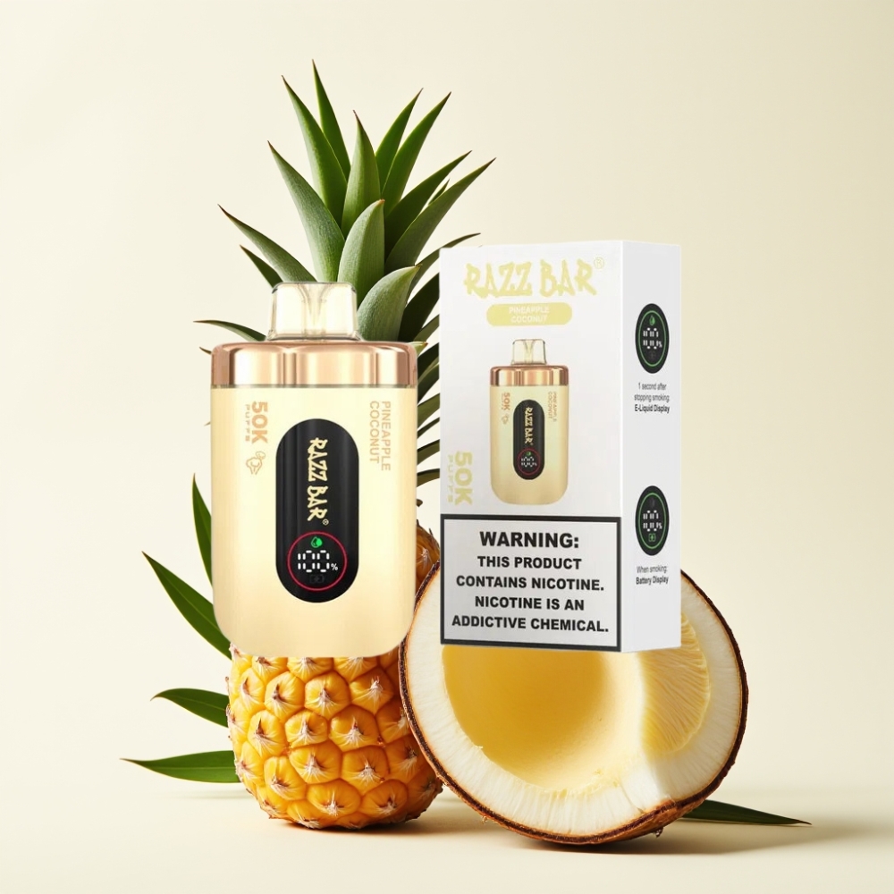 Razz Bar 50K Puffs Recargable Piña Coco Disposable Vape