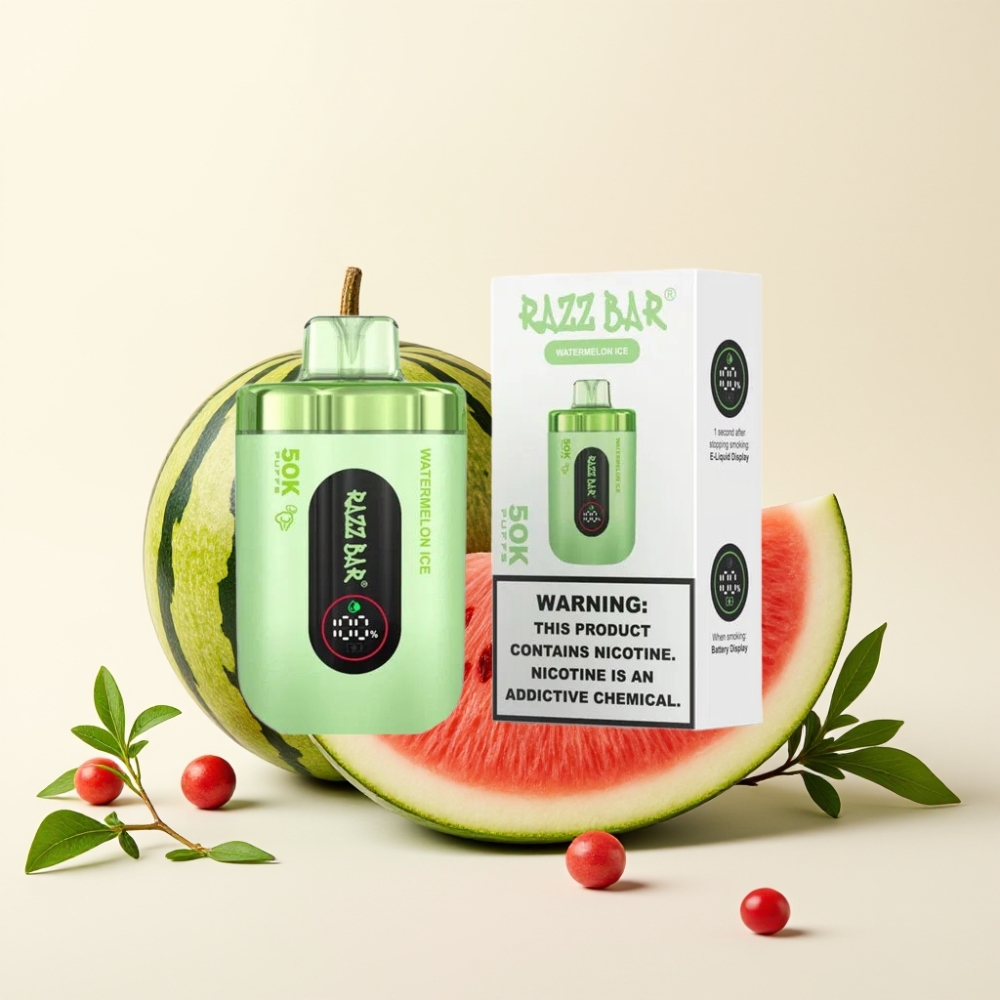 Razz Bar 50K Puffs Recargable Sabor Sandía Helada