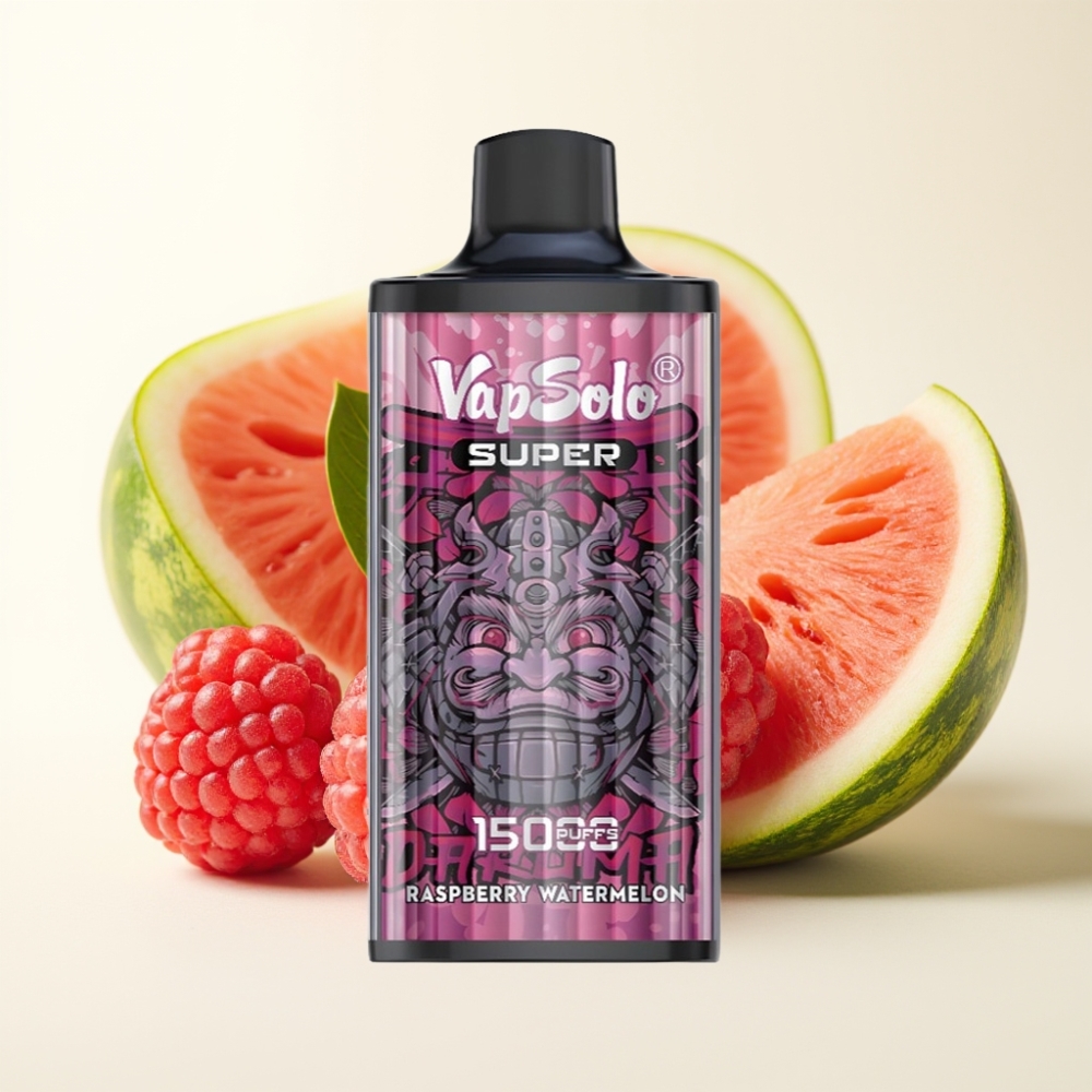 Vapsolo Super 15000 Puffs Disposable Vape Frambuesa Sandía 40ml 50mg/ml