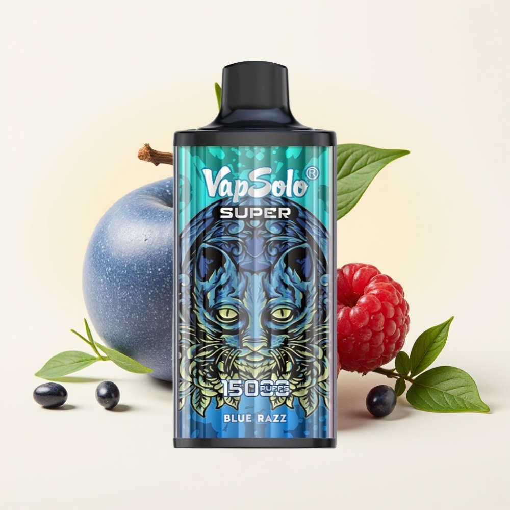 Vapsolo Super 15000 Puffs Disposable Vape Zarzamora Azul 40ml 850mAh