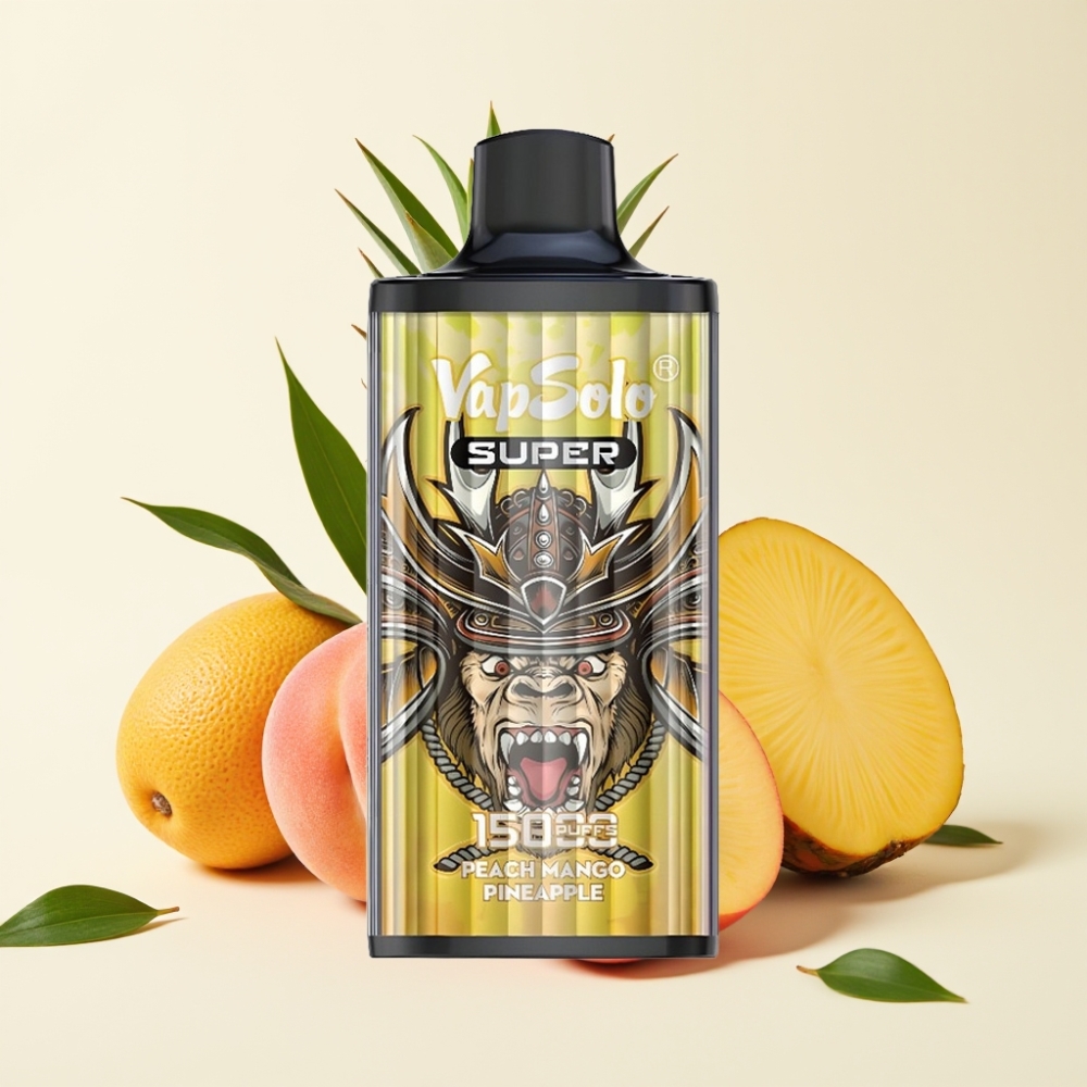 Vapsolo Super 15000 Puffs Durazno Mango Piña 40ml 850mah