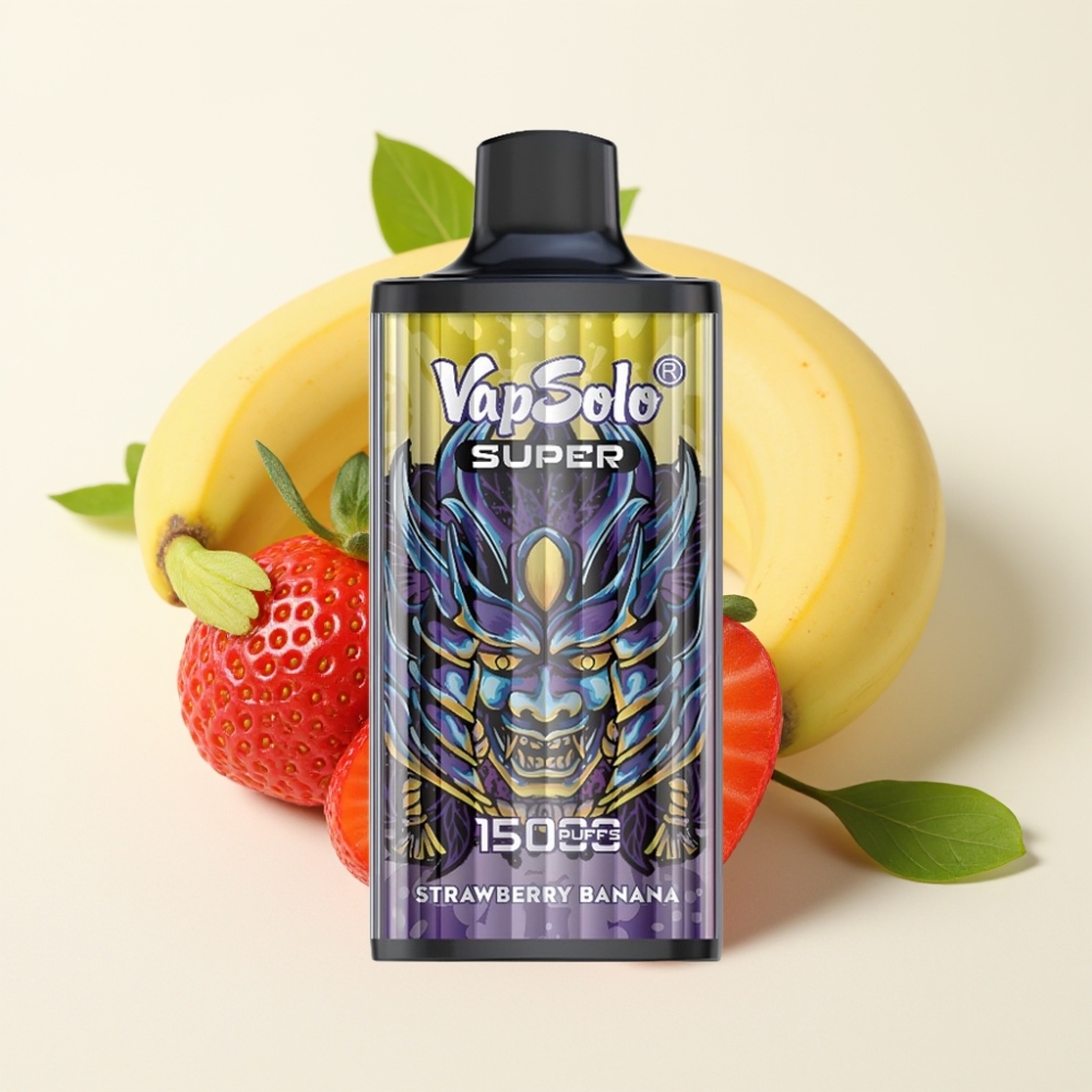 Vapsolo Super 15000 Puffs Fresa Plátano 40ml 850mAh