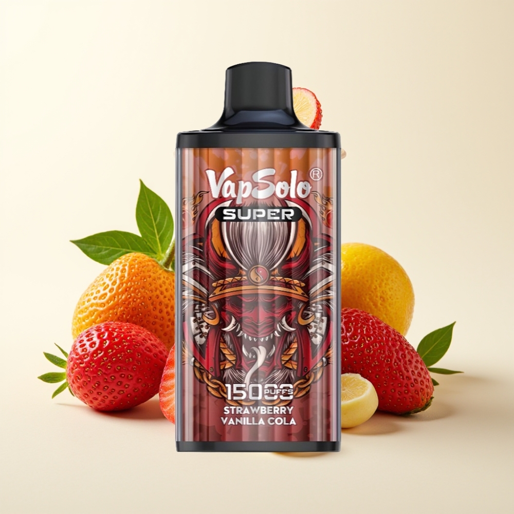 Vapsolo Super 15000 Puffs Fresa Vainilla Cola 40ml 850mah