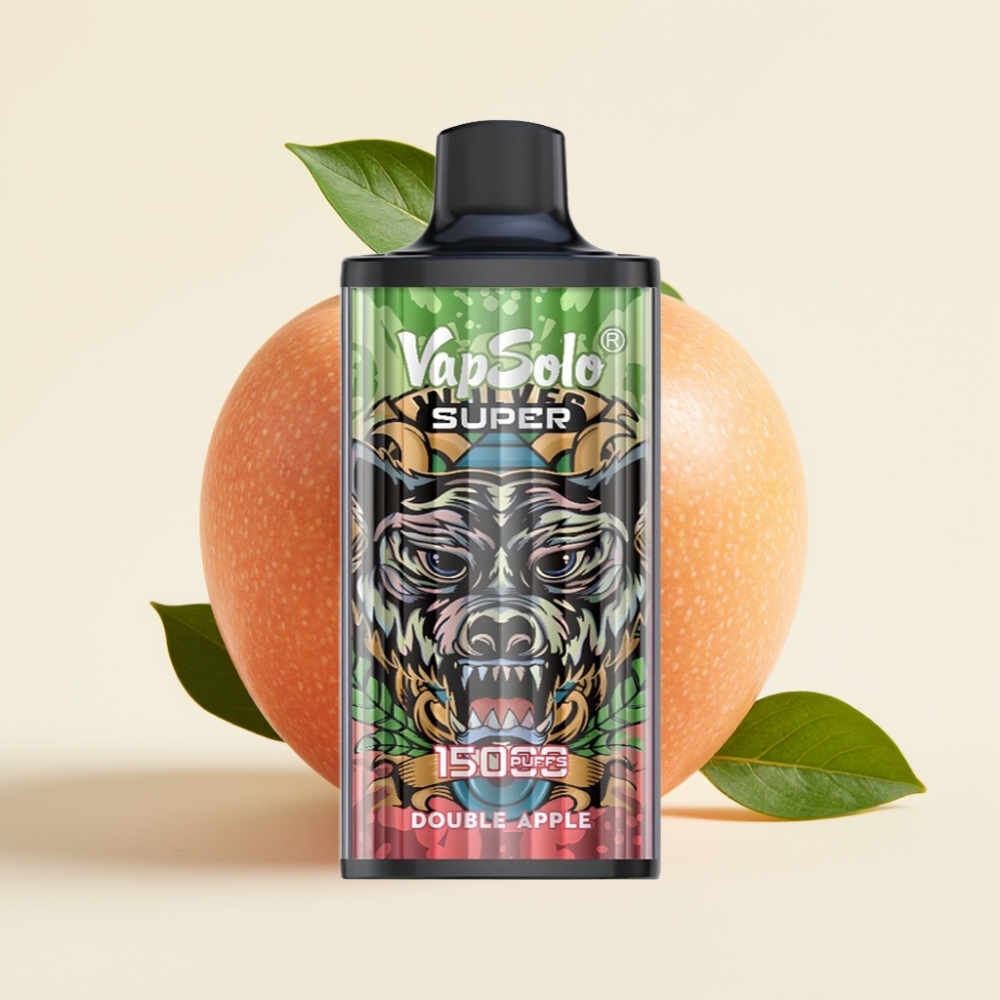 Vapsolo Super 15000 Puffs Manzana Doble 40ml 50mg