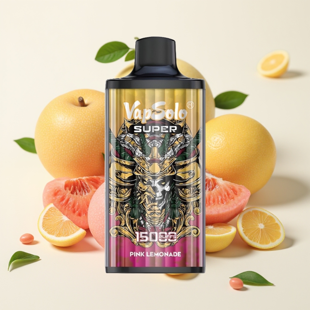 Vapsolo Super 15000 Puffs Vape Limonada Rosa Súper 40ml 50mg/ml