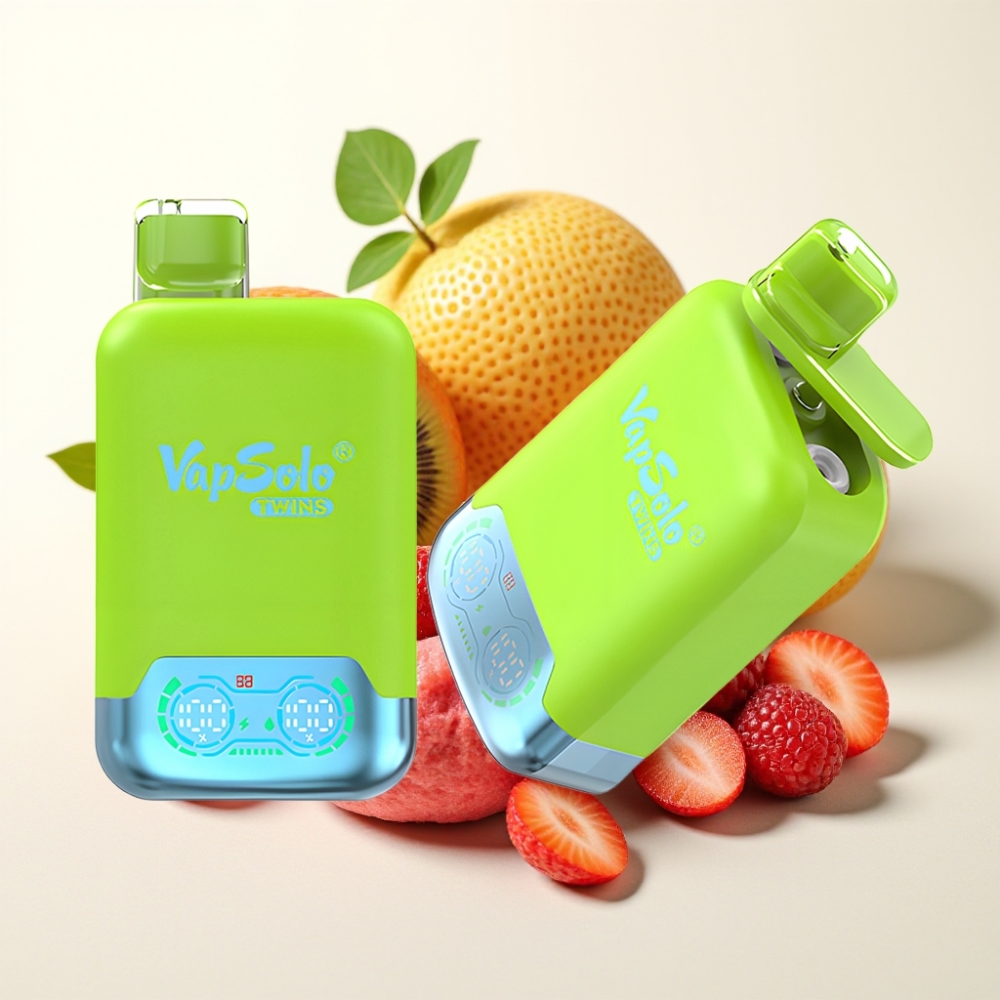Vapsolo Twins 20000 Puffs Fresa Kiwi & Fresa Frambuesa Cereza Hielo 40ml