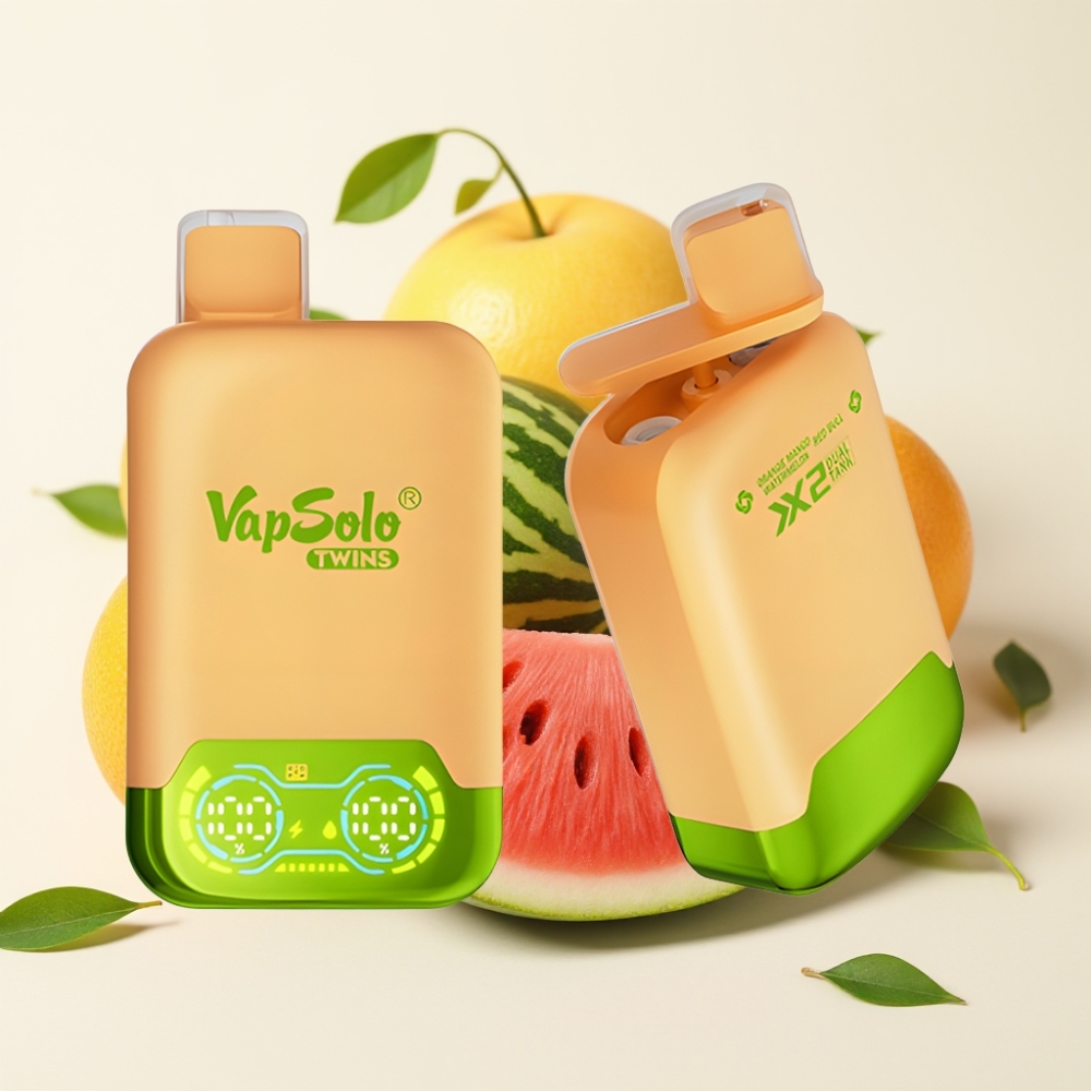Vapsolo Twins 20000 Puffs Naranja Mango Sandía & Toro Rojo 40ml 50mg/ml
