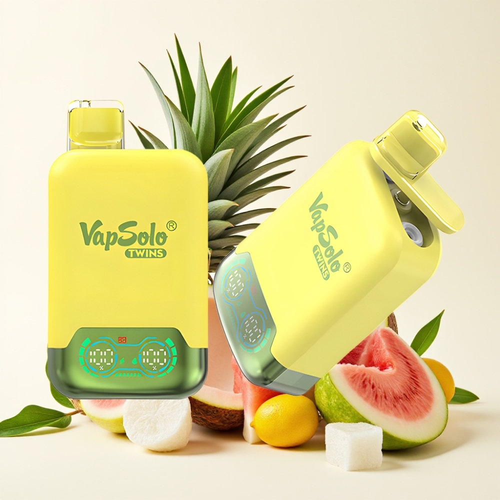 Vapsolo Twins 20000 Puffs Piña Coco & Sandía Ice Tipo-C 40ml