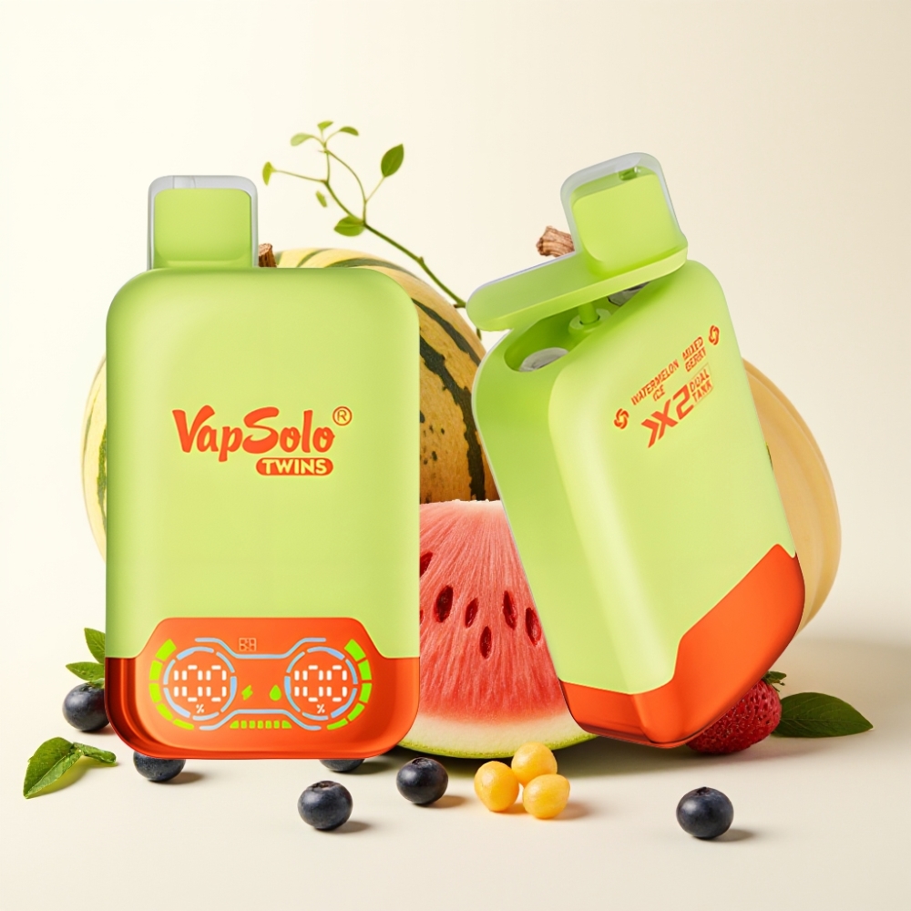 Vapsolo Twins 20000 Puffs Sandía Helada & Frutos Rojos 40ml
