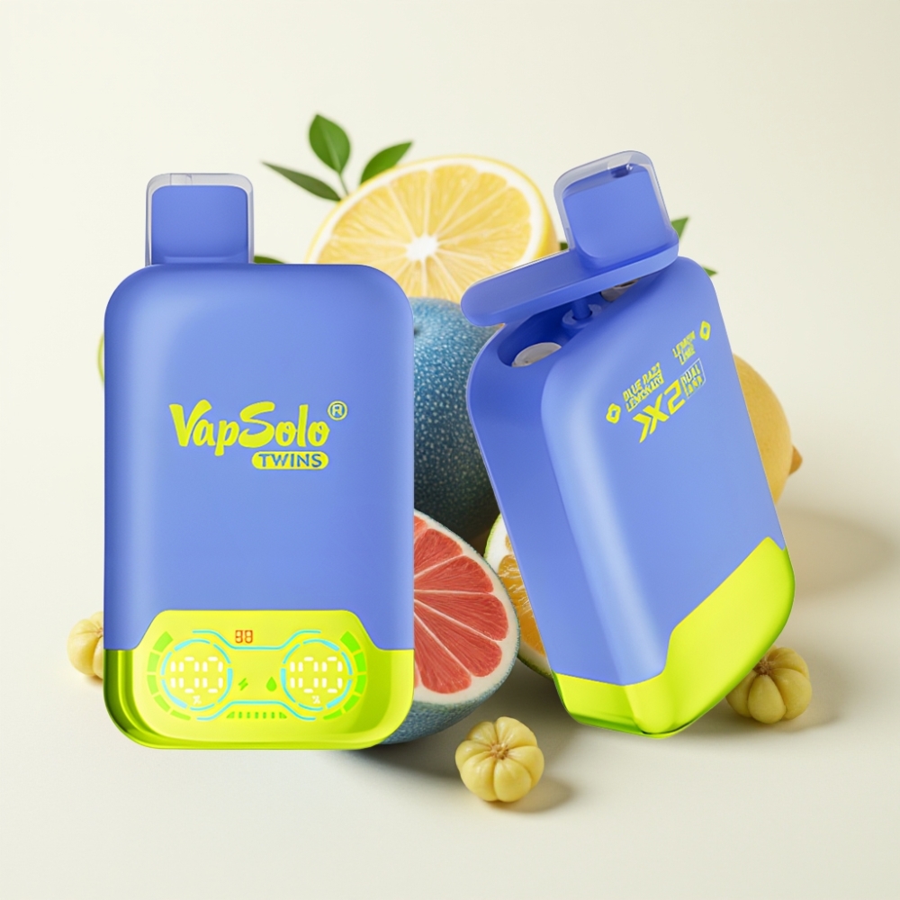 Vapsolo Twins 20000 Puffs Vape Desechable Limonada Azul Frambuesa & Lima Limón 40ml