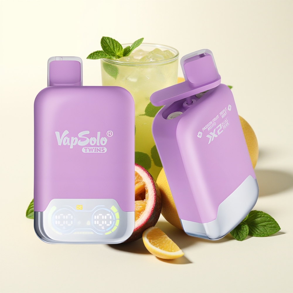 Vapsolo Twins 20000 Puffs Vape Maracuyá Mojito & Triple Menta 40ml