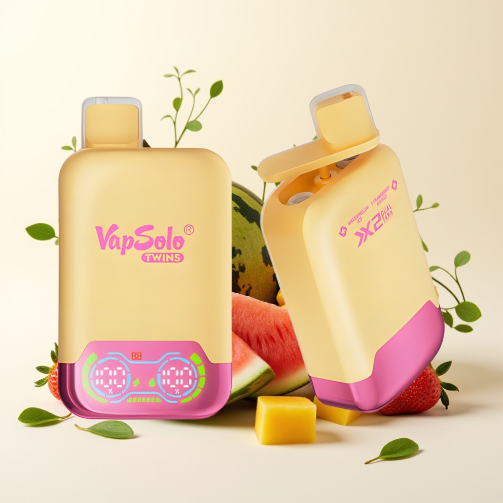 Vapsolo Twins 20000 Puffs Vape Sandía Hielo & Fresa Mango 40ml