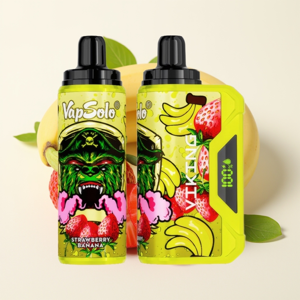 VapSolo VIKING 12000 Puffs Fresa Plátano Tipo-C 22ml